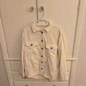 Sugar Rain Cream Jacket Corduroy Button Down Medium